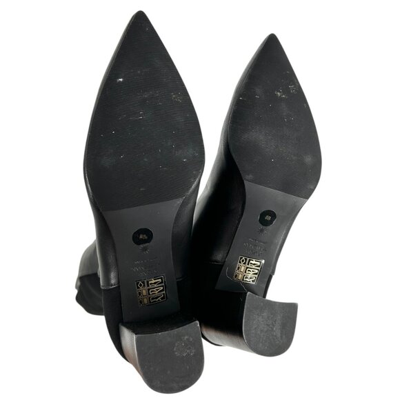 Stuart Weitzman Linsi Leather Pointed Toe Heeled Over the Knee Boots - Picture 7 of 13